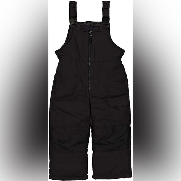 Champion Youth Black Ski Bib Overalls Size 6 - 7 Small Insulated L5758B - Picture 1 of 6